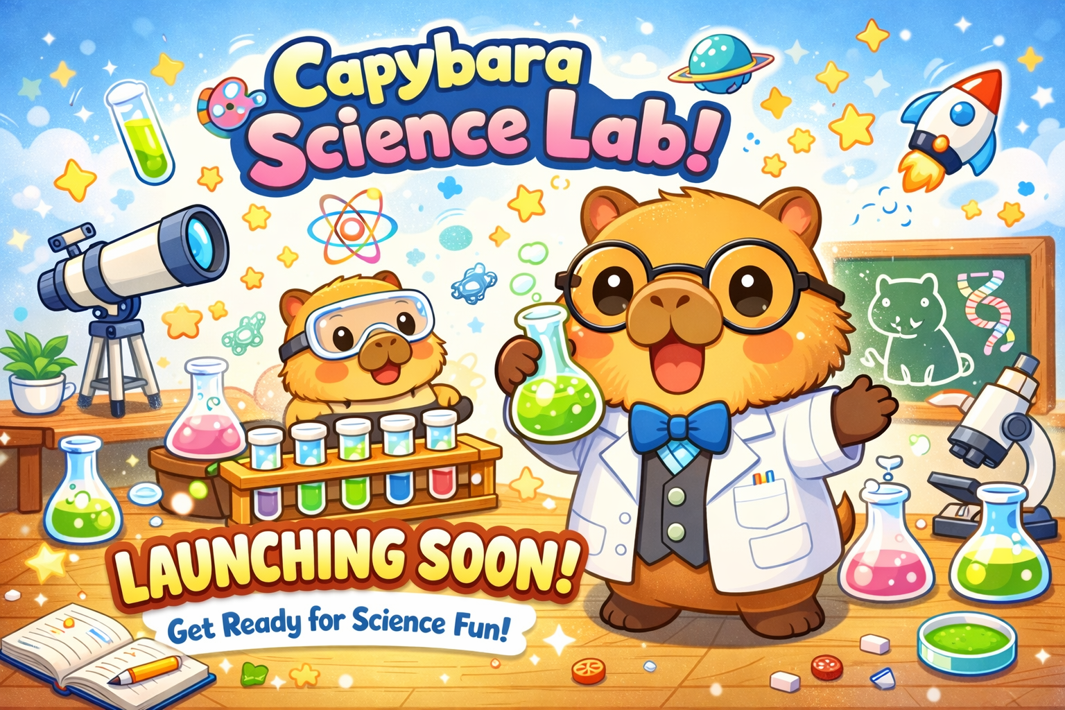 Capybara Science Lab — Launching Soon